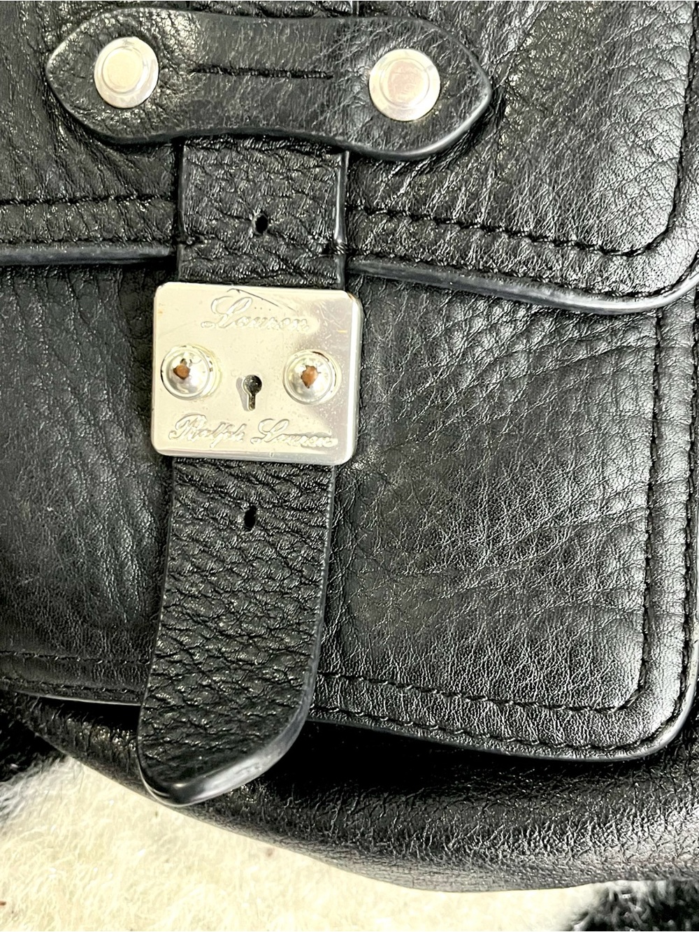 Ralph Lauren Genuine Leather Hobo Shoulder Bag💫 - Picture 5 of 9